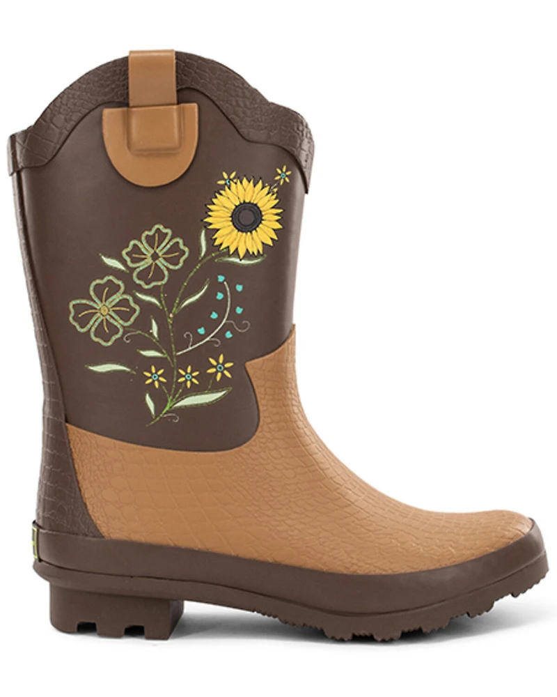 Western Chief Women's Sunflower Midwestern Mid Waterproof Boots