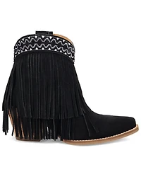 Dingo Women's Tapadero Suede Fringe Western Booties