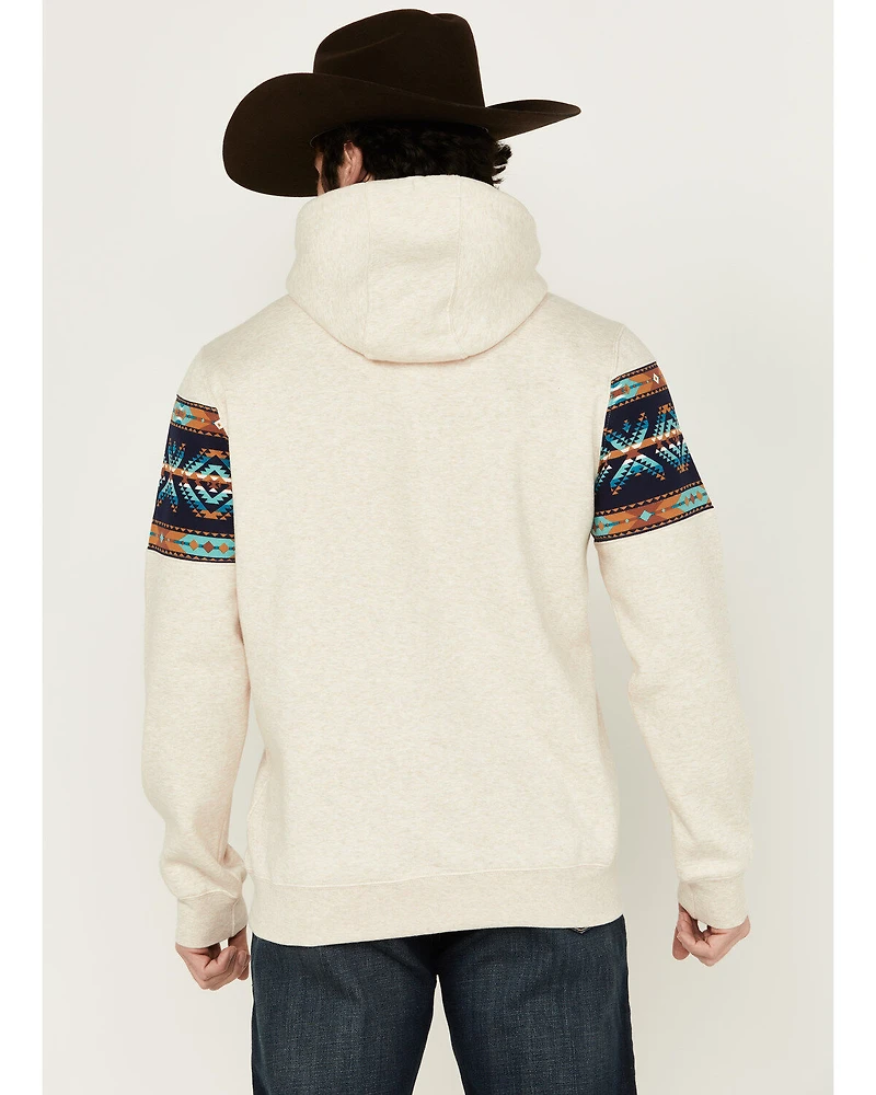 RANK 45® Men's Sworn Border Print Hooded Sweatshirt