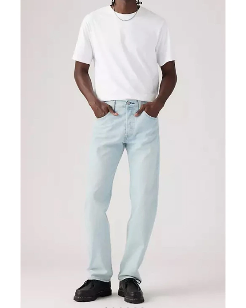 Levi's Men's 501 '93 Light Wash Straight Leg Relaxed Fit Stretch Denim Jeans