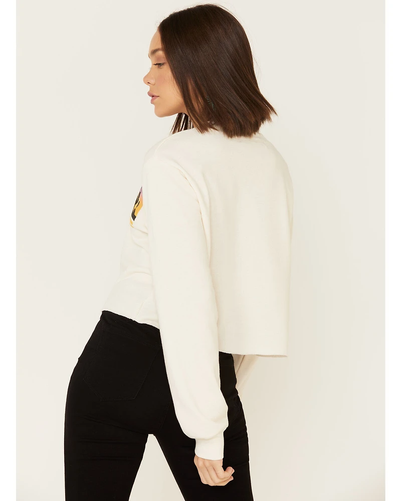 Cut & Paste Women's Desert Dreamer Graphic Cropped Long Sleeve Top