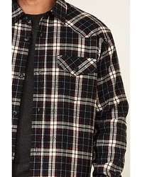 Cody James Men's Storm Front Bonded Large Plaid Long Sleeve Button-Down Western Flannel Shirt