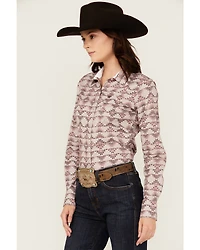 Ariat Women's Kirby Southwestern Print Long Sleeve Button-Down Stretch Western Shirt