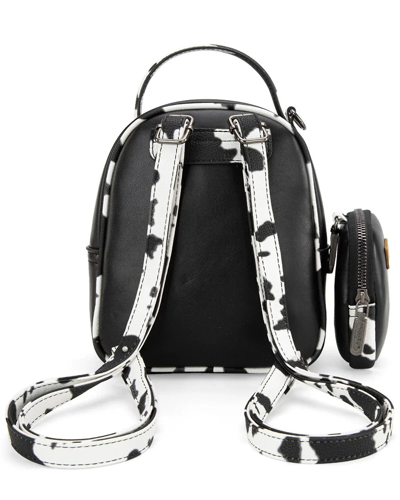 Wrangler Women's Cow Print Mini Backpack