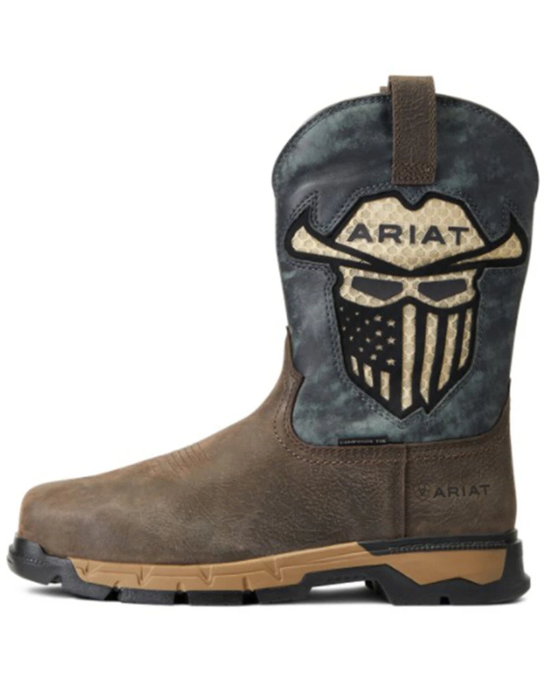 Ariat Men's Rebar Flex Western VentTek Incognito Composite Work Boots - Wide Square Toe