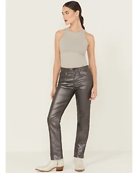 Levi's Women's Shine Til Dawn 724 High Rise Coated Straight Stretch Denim Jeans