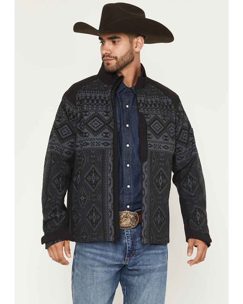 RANK 45® Men's Quintana Southwestern Print Softshell Jacket