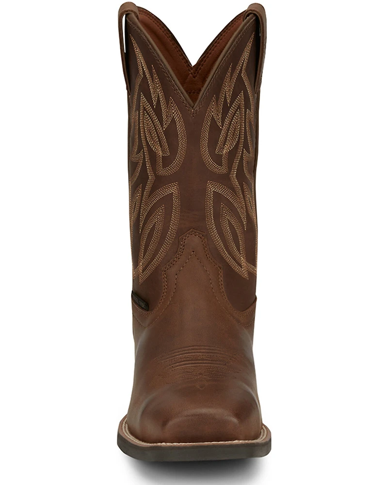 Justin Men's Canter Pull-On Work Boots - Steel Toe