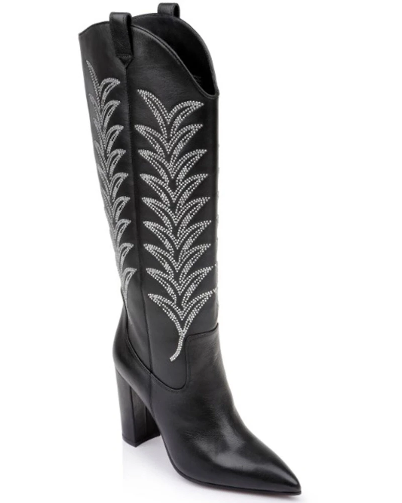Daniel X Diamond Women's The Tall T Leather Western Boots - Snip Toe