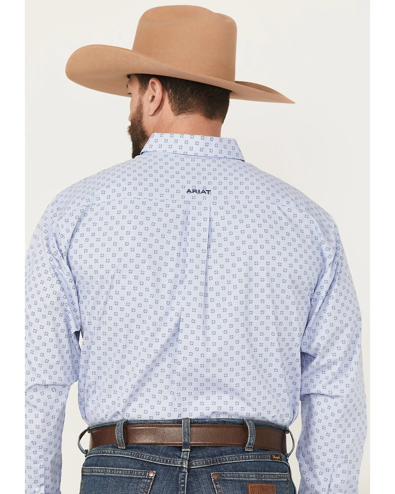 Ariat Men's Otello Geo Print Wrinkle Free Long Sleeve Button-Down Western Shirt