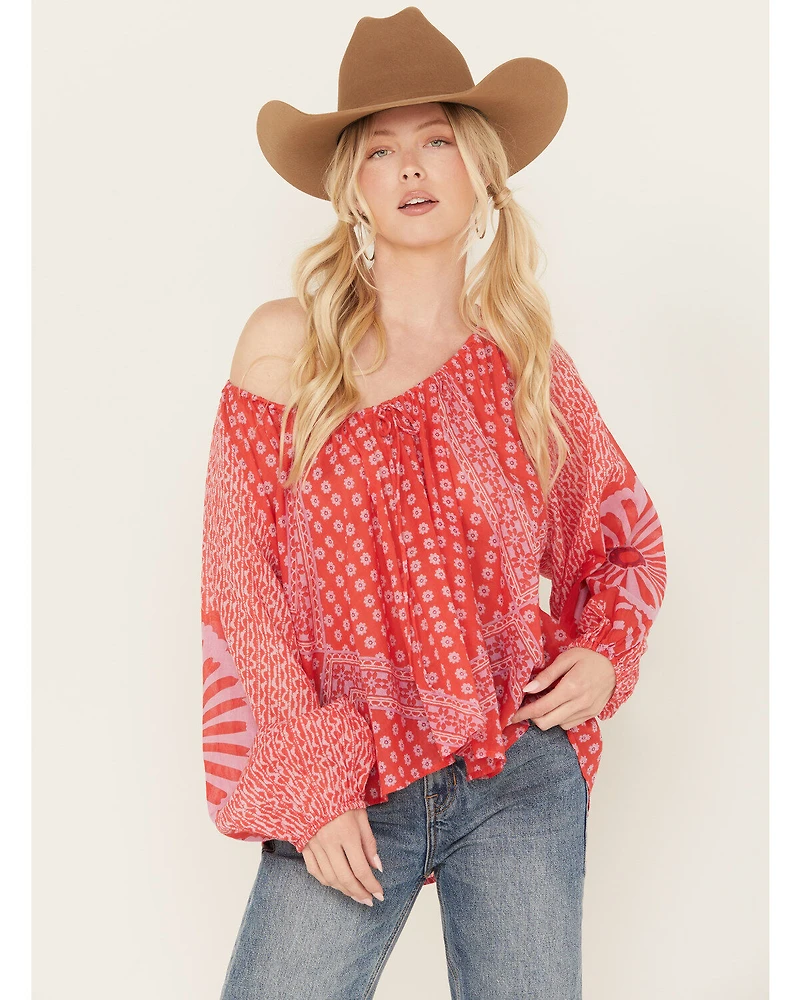 Free People Women's Elena Printed Top