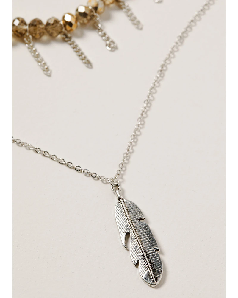 Shyanne Women's Mystic Summer Chunky Layered Choker Necklace