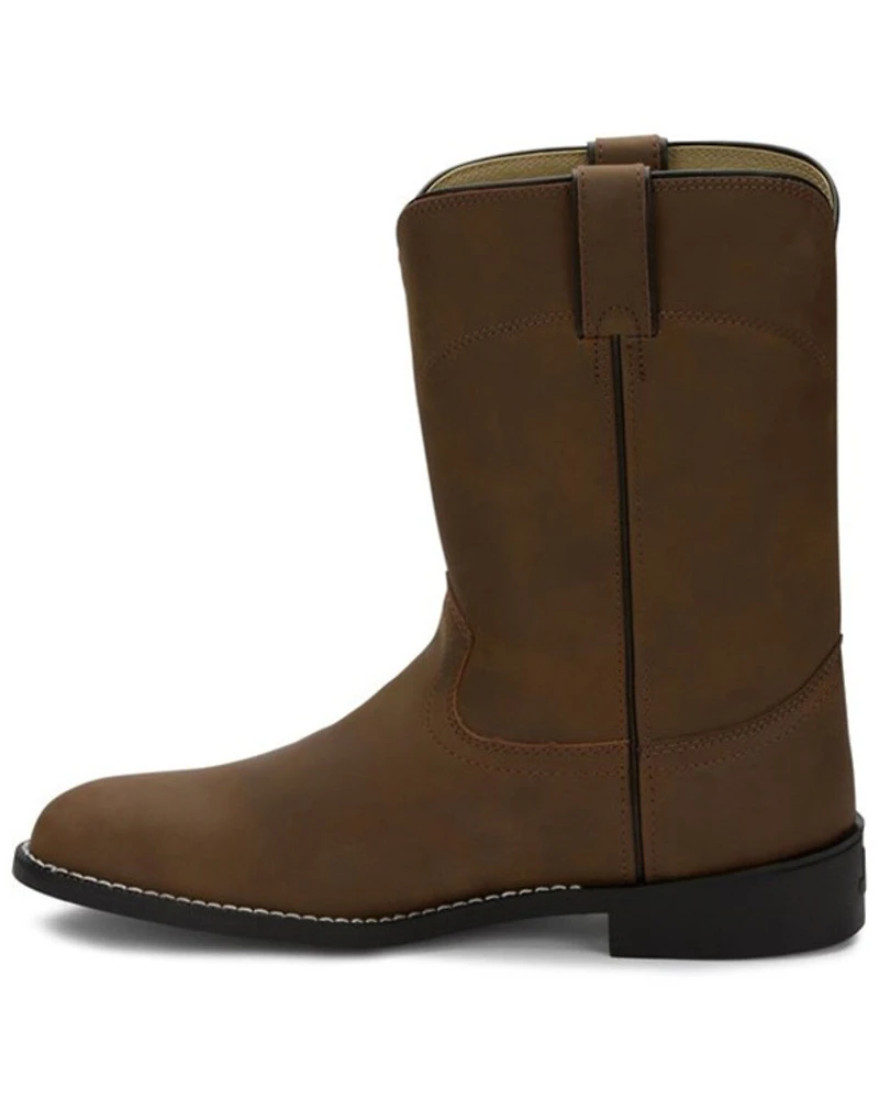 Justin Men's Basics Roper Western Boots - Medium Toe