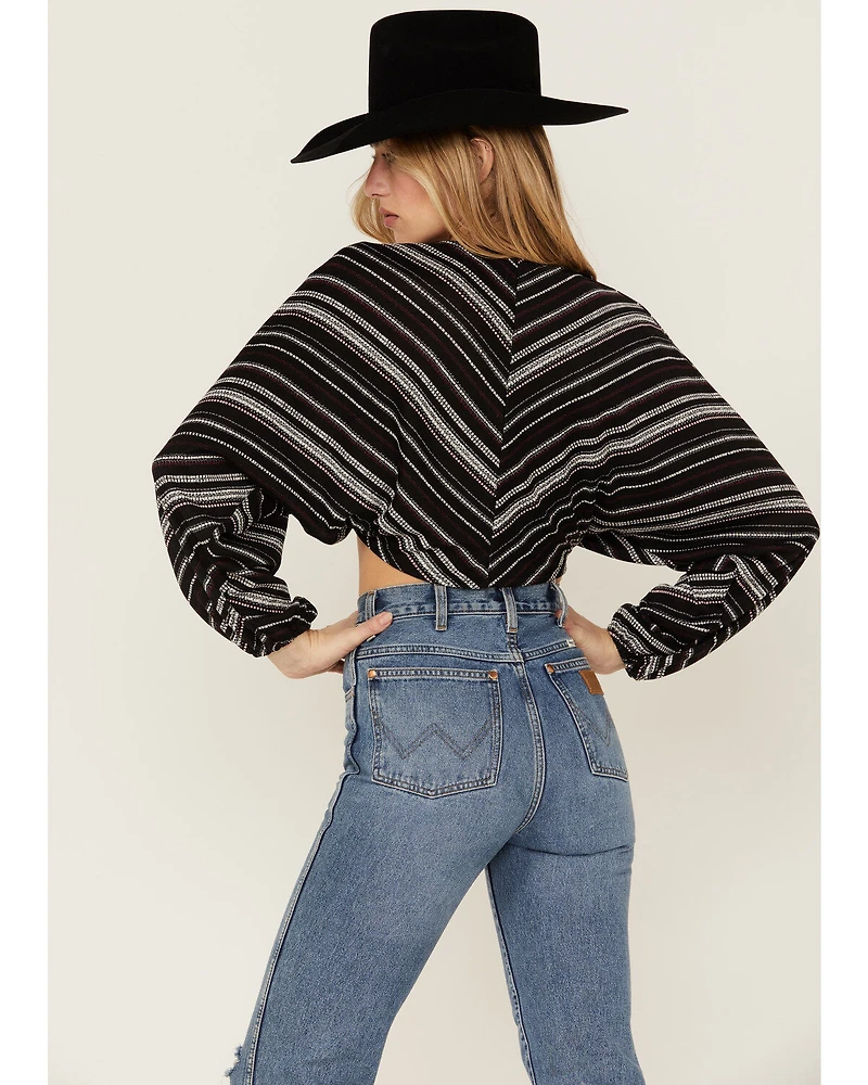 Sadie & Sage Women's Never Too Much Stripe Crop Top
