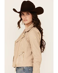 Mauritius Leather Women's Christy Scatter Star Jacket
