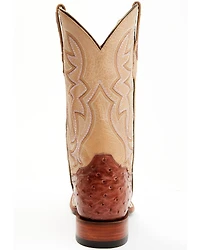 Shyanne Women's Olivia Exotic Ostrich Quill Western Boots - Broad Square Toe