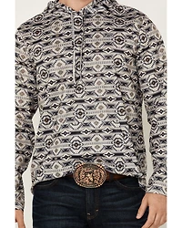 Rock & Roll Denim Men's Southwestern Print Hooded Sweatshirt