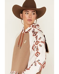 Hooey Women's Boot Barn Exclusive Southwestern Print Contrast Hoodie