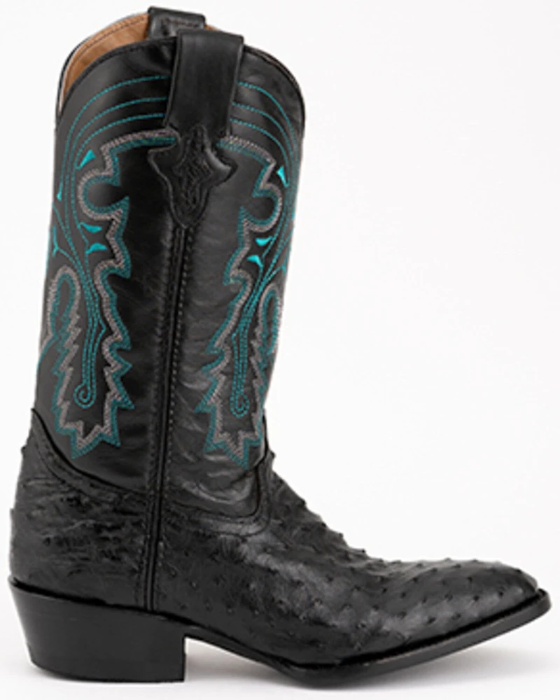 Ferrini Men's Colt Exotic Full-Quill Ostrich Western Boots - Round Toe