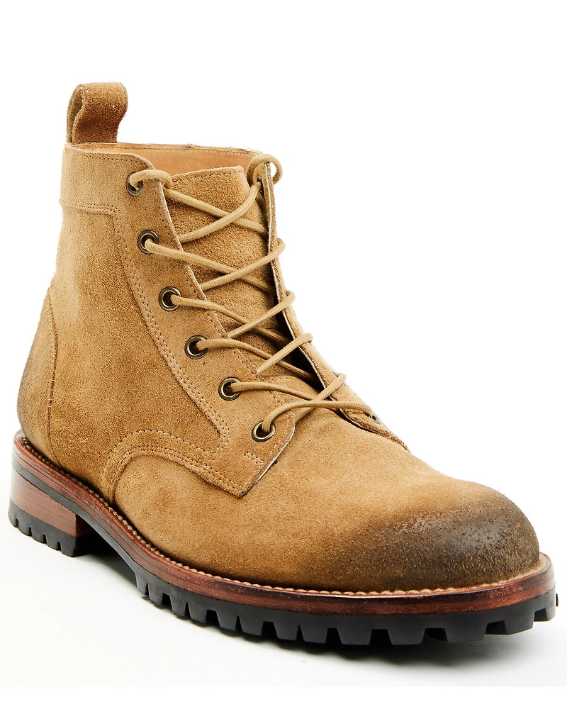 Brothers and Sons Men's Countryman Suede Casual Boots - Round Toe