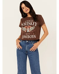 Shyanne Women's Chase Whiskey Not Cowboys Short Sleeve Graphic Tee