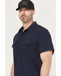 Dickies Men's Solid Short Sleeve Button-Down Performance Work Shirt