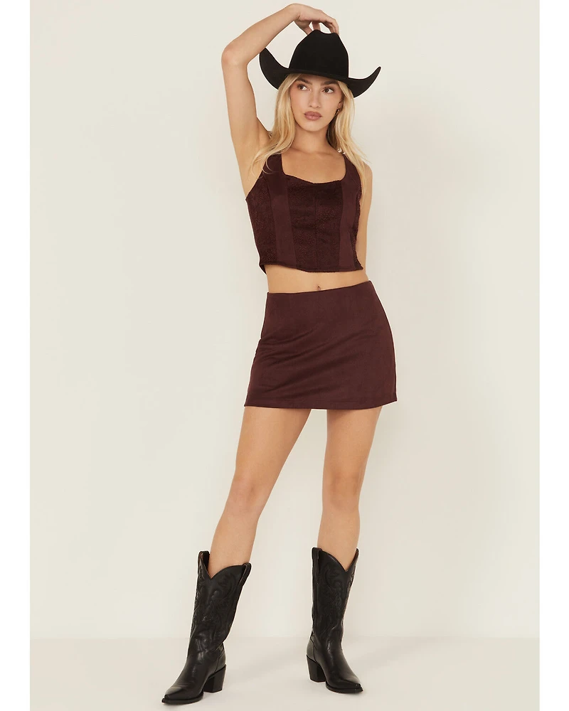 Shyanne Women's Faux Suede Mini Skort