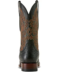 Ariat Men's Exotic Full Quill Ostrich Classic Cash Western Boots - Broad Square Toe