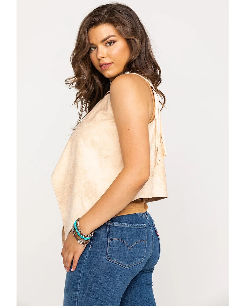 Shyanne Women's Faux Suede Fringe Vest