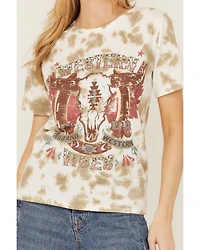 Rock & Roll Denim Women's Tie Dye West Short Sleeve Graphic Tee