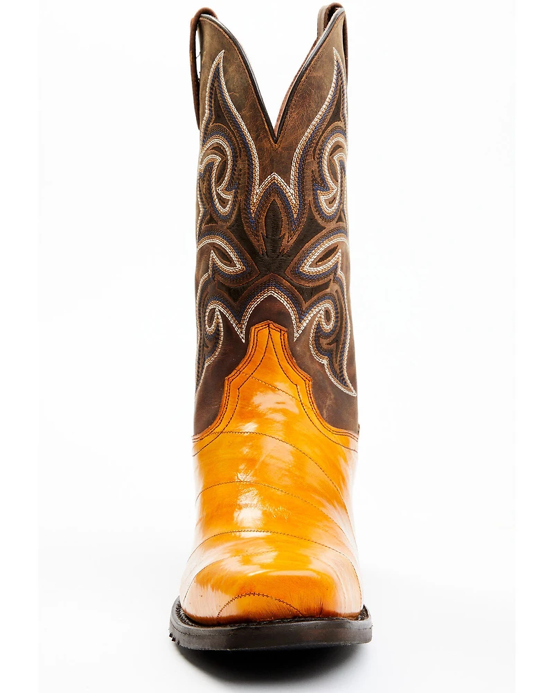 Dan Post Men's Eel Exotic Western Boots - Square Toe
