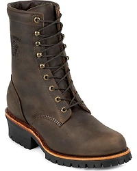 Chippewa Classic 8" Logger Boots - Round Toe
