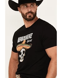 Moonshine Spirit Men's Skull Stars Short Sleeve Graphic T-Shirt