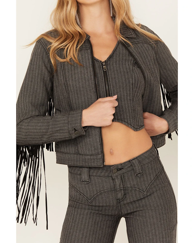 Idyllwind Women's Annex Herringbone Fringe Jacket