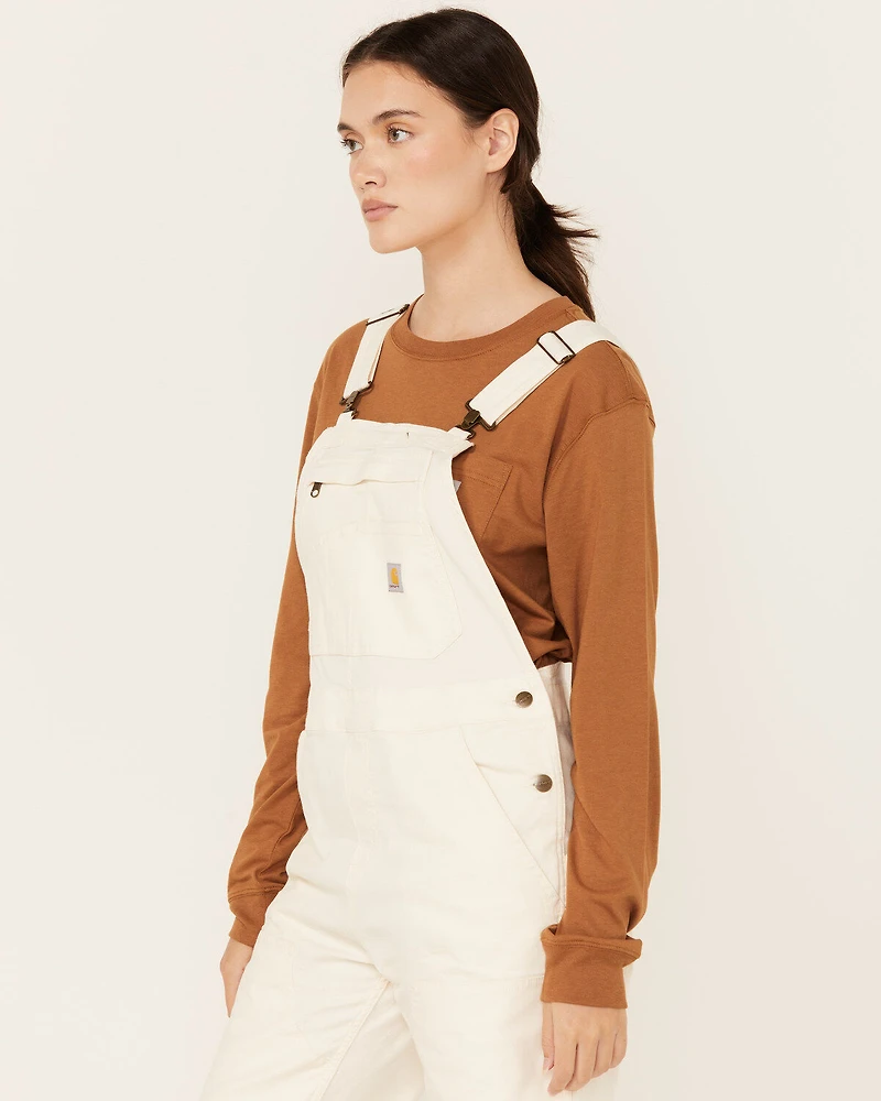 Carhartt Women's Rugged Flex® Loose Fit Canvas Bib Overalls