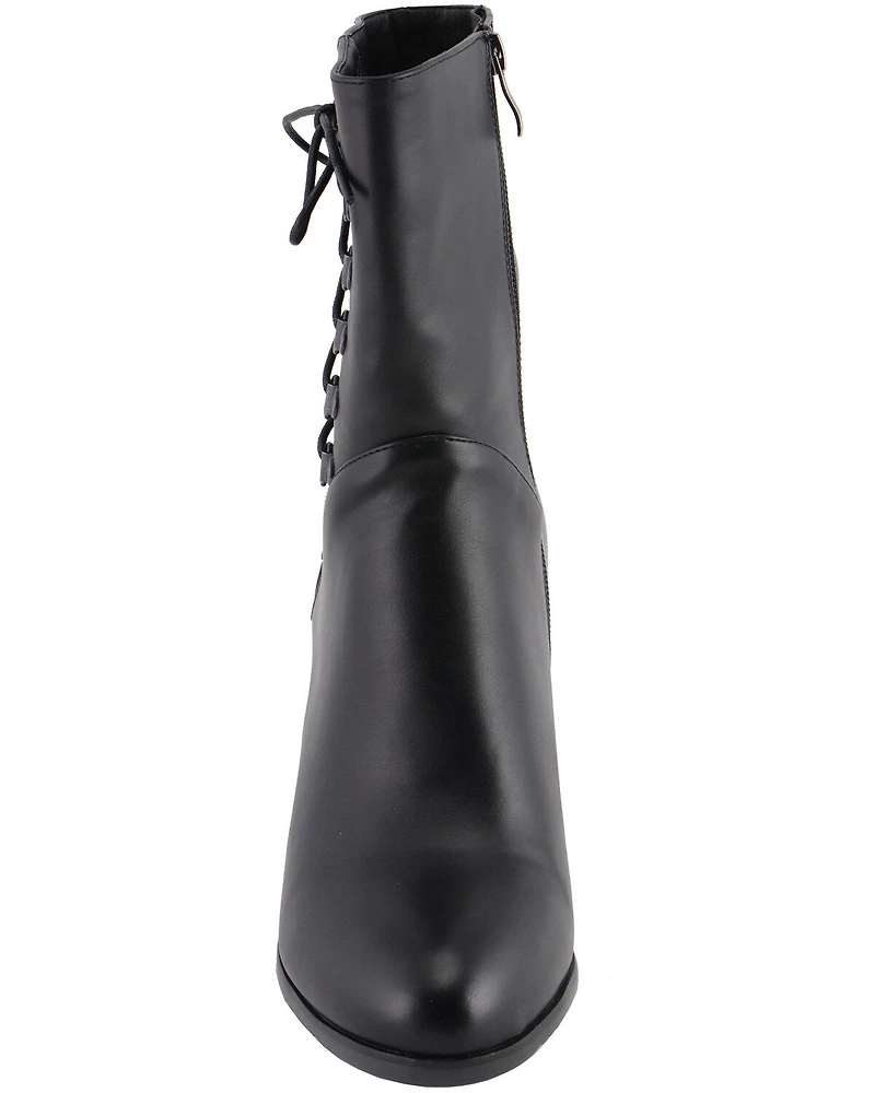 Milwaukee Leather Women's Laced Side Riding Boots - Round Toe