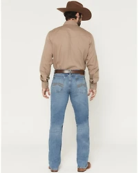 Wrangler 20X Men's 42MWX Seaside Medium Wash Slim Fit Bootcut Stretch Denim Jeans