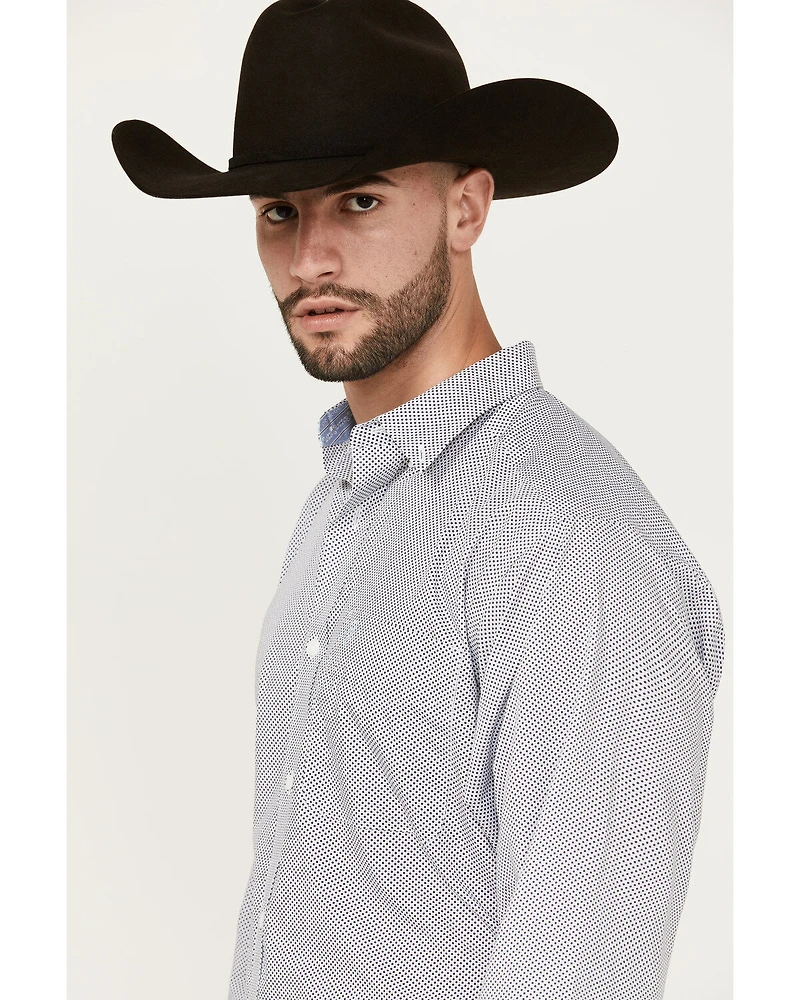 Ariat Men's Wes Geo Print Long Sleeve Button-Down Western Shirt