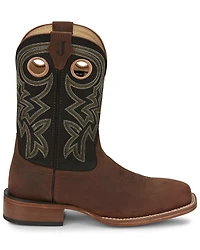 Justin Men's Big News Western Boots - Broad Square Toe