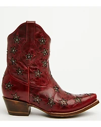 Black Star Women's Marfa Studded Western Booties - Snip Toe