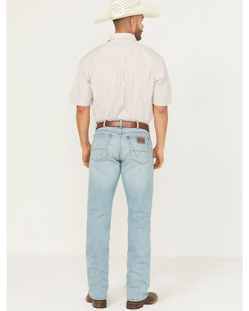 Wrangler Retro Men's 88MWZ Mendenhall Light Wash Slim Straight Stretch Denim Jeans