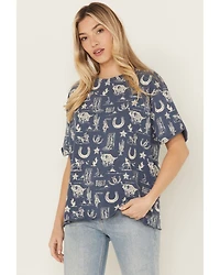 Free People Women's Painted Conversational Tee