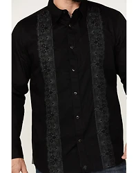 Moonshine Spirit Men's Embroidered Long Sleeve Snap Western Shirt