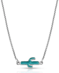Montana Silversmiths Women's Two Sides To Every Cactus Necklace