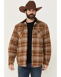 Dakota Grizzly Men's Ivan Plaid Print Sherpa Lined Shirt Jacket