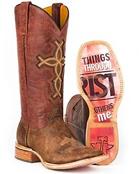Tin Haul I Believe Cowgirl Boots - Square Toe