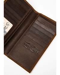 Cody James Men's Americana Leather Checkbook Wallet