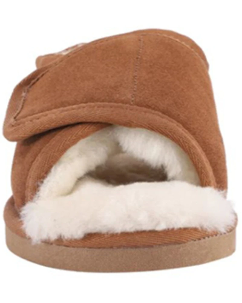 Lamo Footwear Women's Apma Open Toe Wrap Slippers