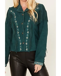 Shyanne Women's Suede Fringe Jacket