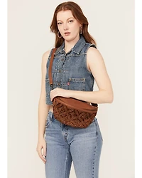 Shyanne Women's Western Heritage Woven Leather Sling Bag
